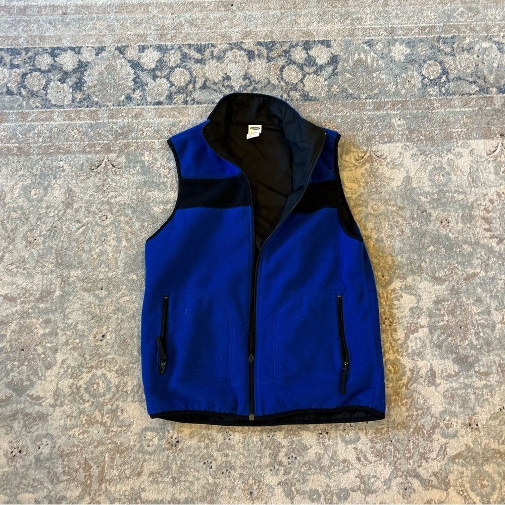 Old Navy boys size 14 jacket vest zipper blue black PERFECT CONDITION